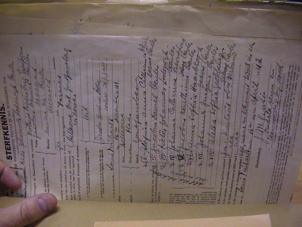 Venter PJL TAB MHG 1724_24 Sterfkennis 1941 Venter PJL TAB MHG 1724_24 Sterfkennis 1941