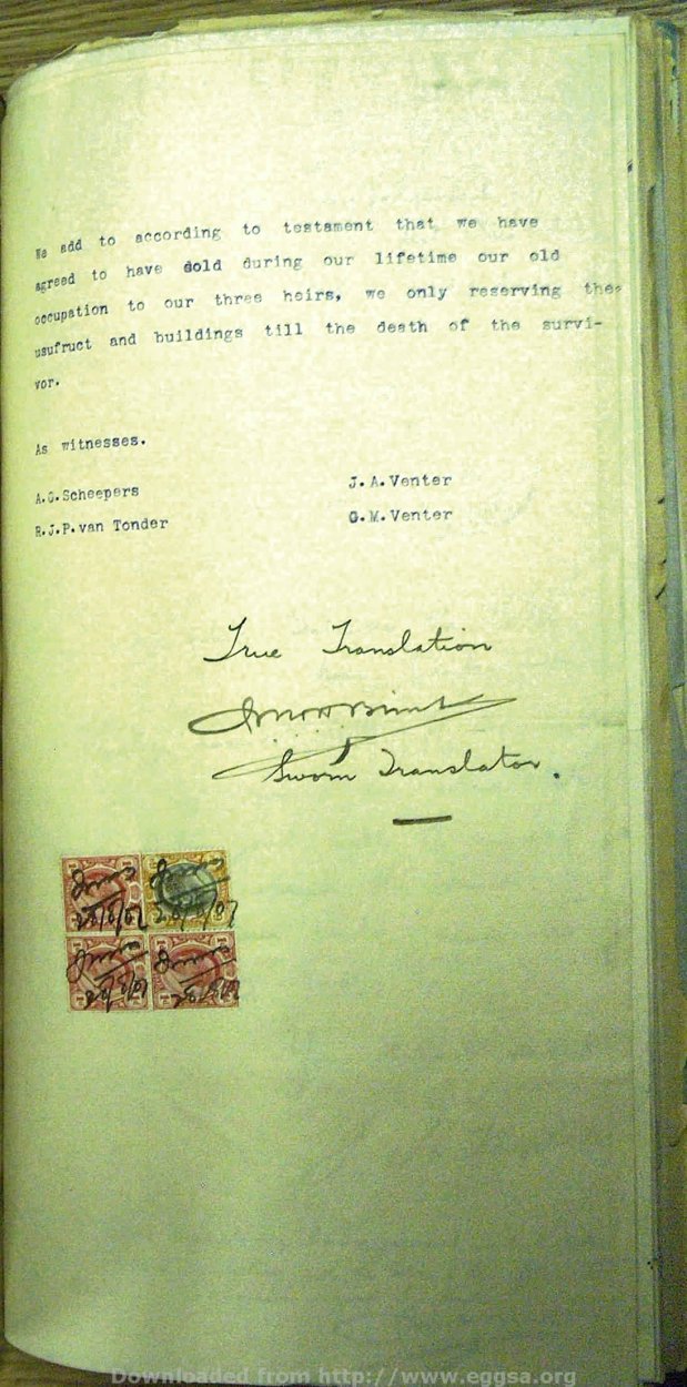 1906 TAB MHG 09469 VENTER GERTRUIDA (11) 1906 TAB MHG 09469 VENTER GERTRUIDA (11)