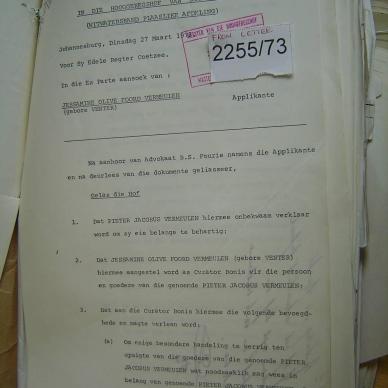 2255-73 VERMEULEN Pieter Jacobus d