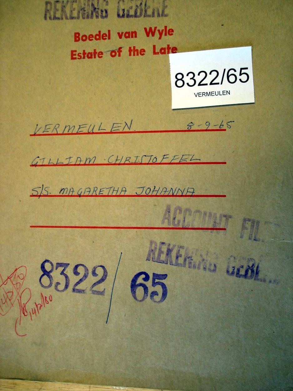 8322-65a VERMEULEN Gilliam Christoffel a 8322-65a VERMEULEN Gilliam Christoffel a