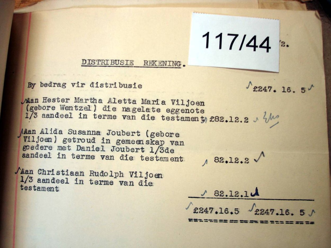 117-44 VILJOEN Willem Jacobus f 117-44 VILJOEN Willem Jacobus f