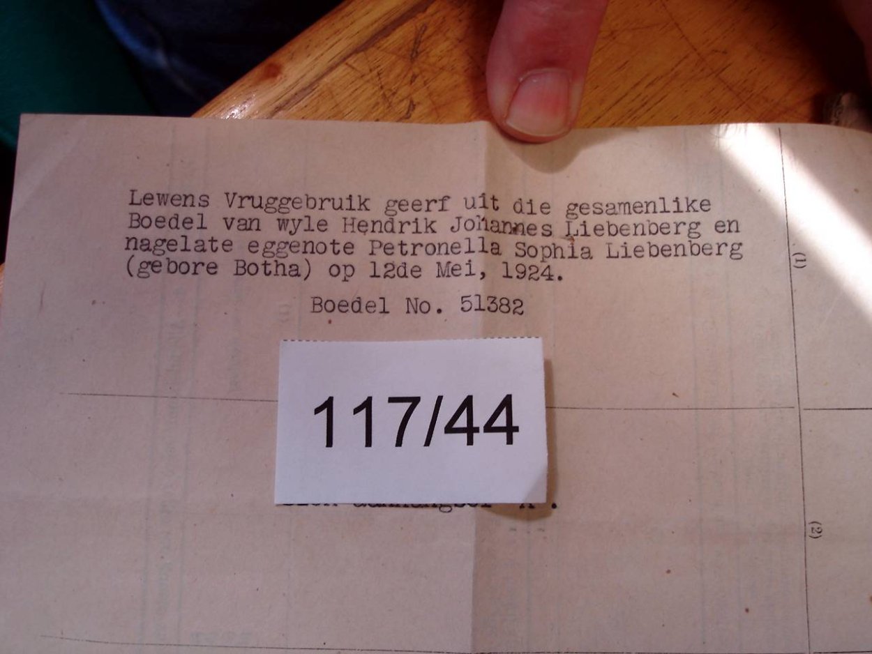117-44 VILJOEN Willem Jacobus q 117-44 VILJOEN Willem Jacobus q
