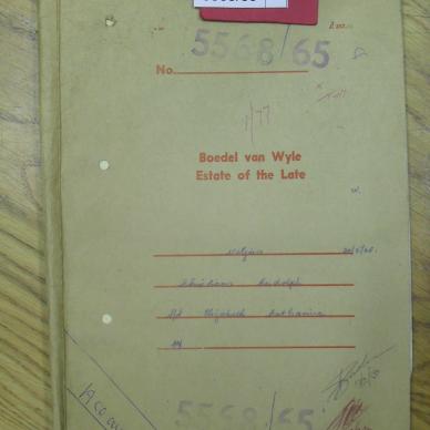 VILJOEN Christiaan Rudolph Opperman - oorlede 30 Mei 1965