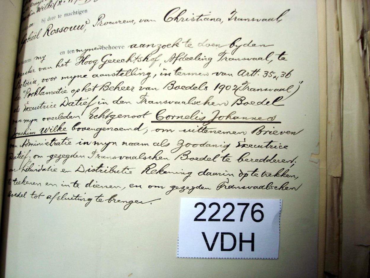 22276 WILKE Cornelis Johannes Joachim g 22276 WILKE Cornelis Johannes Joachim g