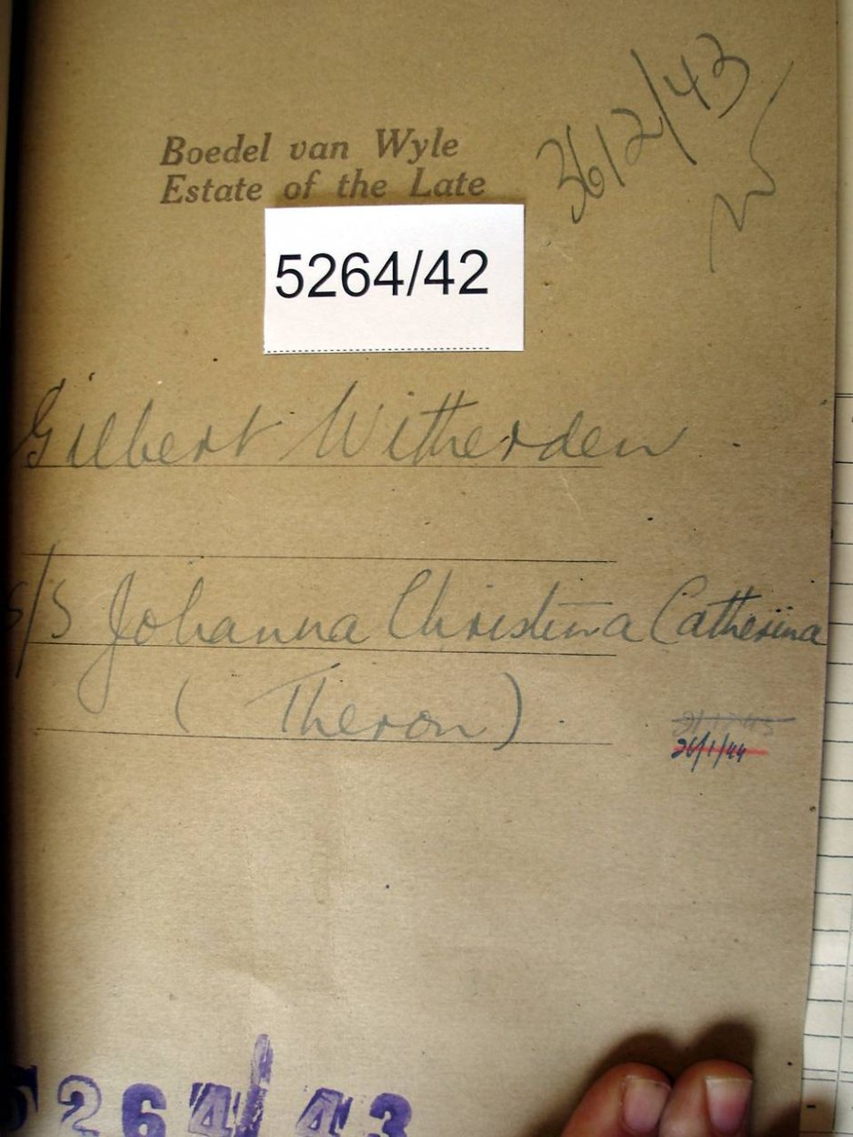 5264-42 WITHERDEN Gilbert a 5264-42 WITHERDEN Gilbert a