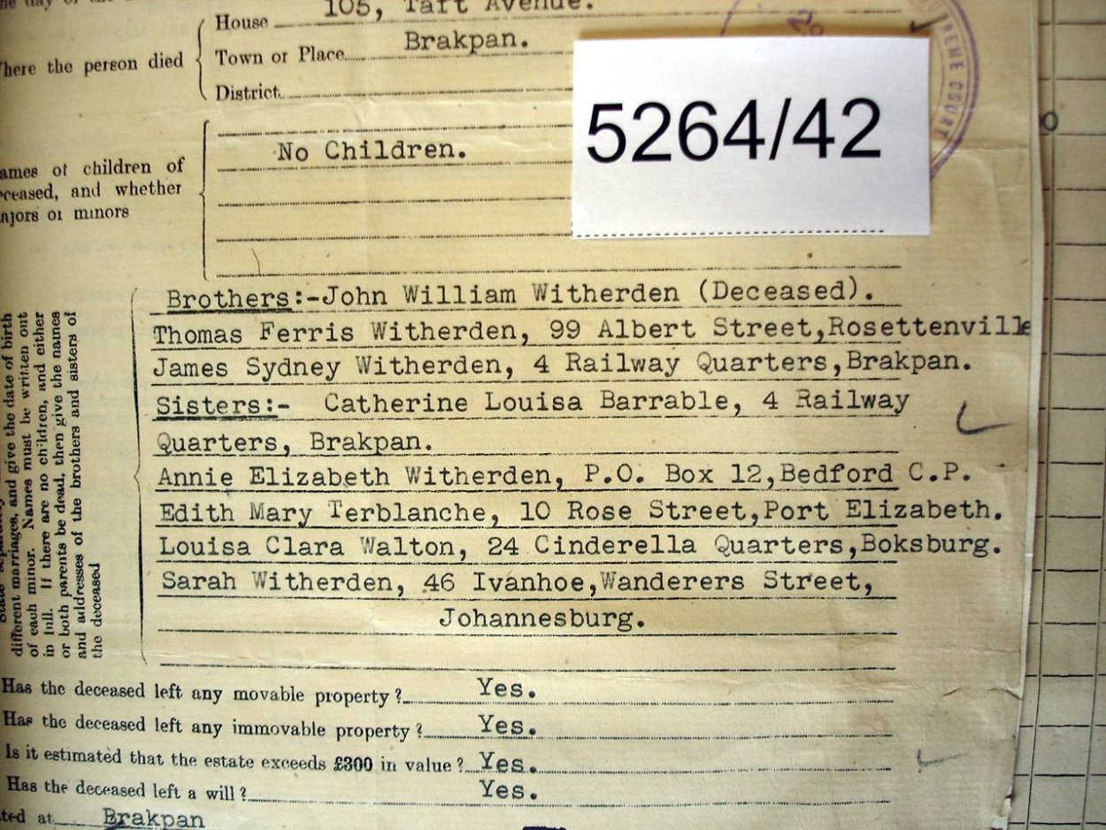 5264-42 WITHERDEN Gilbert c 5264-42 WITHERDEN Gilbert c