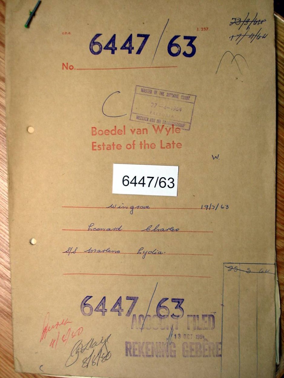 6447-63 WINGROVE Leonard Charles _01 6447-63 WINGROVE Leonard Charles _01