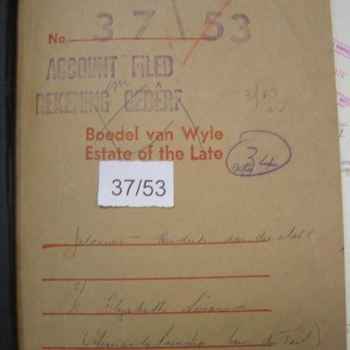WALT Johannes Hendrik VAN DER - 1952