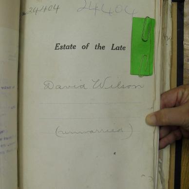 WILSON David - died 29 May 1914