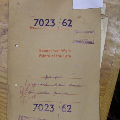 ZWANEPOEL Hendrik Petrus Cornelius - oorlede 10 Sep 1962