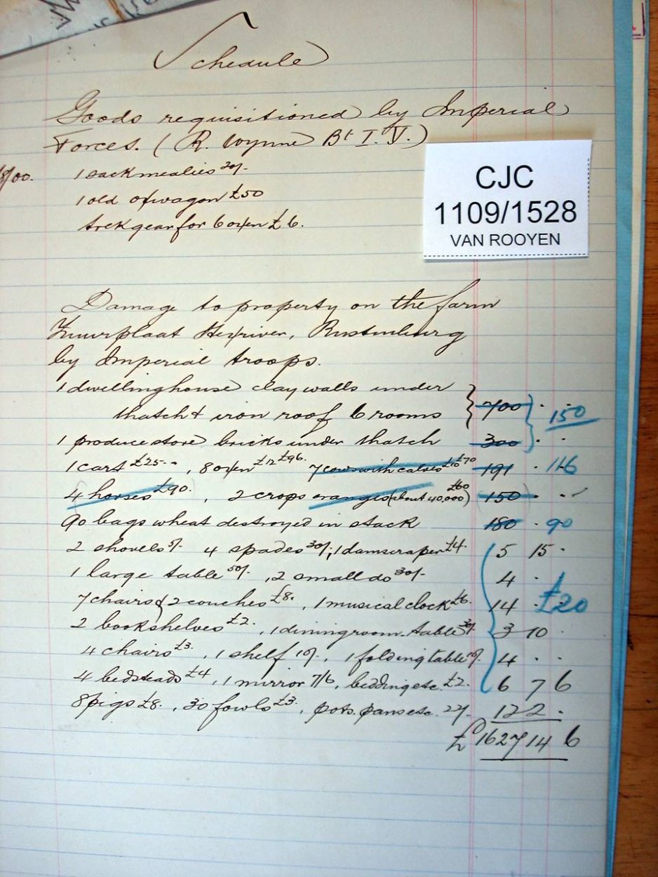 CJC 1109-1524 VAN ROOYEN Cornelius Johannes e CJC 1109-1524 VAN ROOYEN Cornelius Johannes e