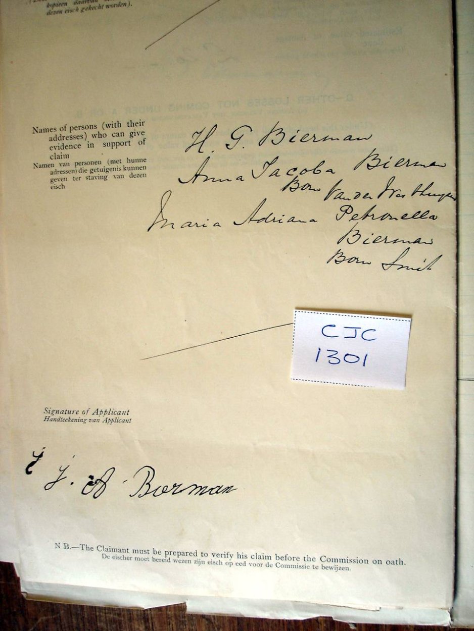 CJC 1301-799 BIERMAN Ertzart Johan Adolf f CJC 1301-799 BIERMAN Ertzart Johan Adolf f