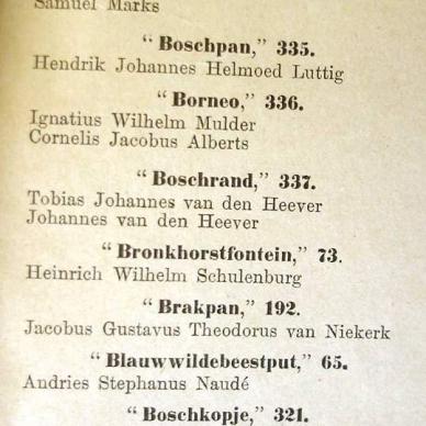 LICHTENBURG List of farms 1901 (TAB TPK 152) b