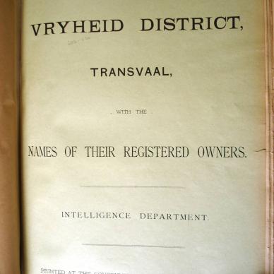 VRYHEID List of farms 1901 a