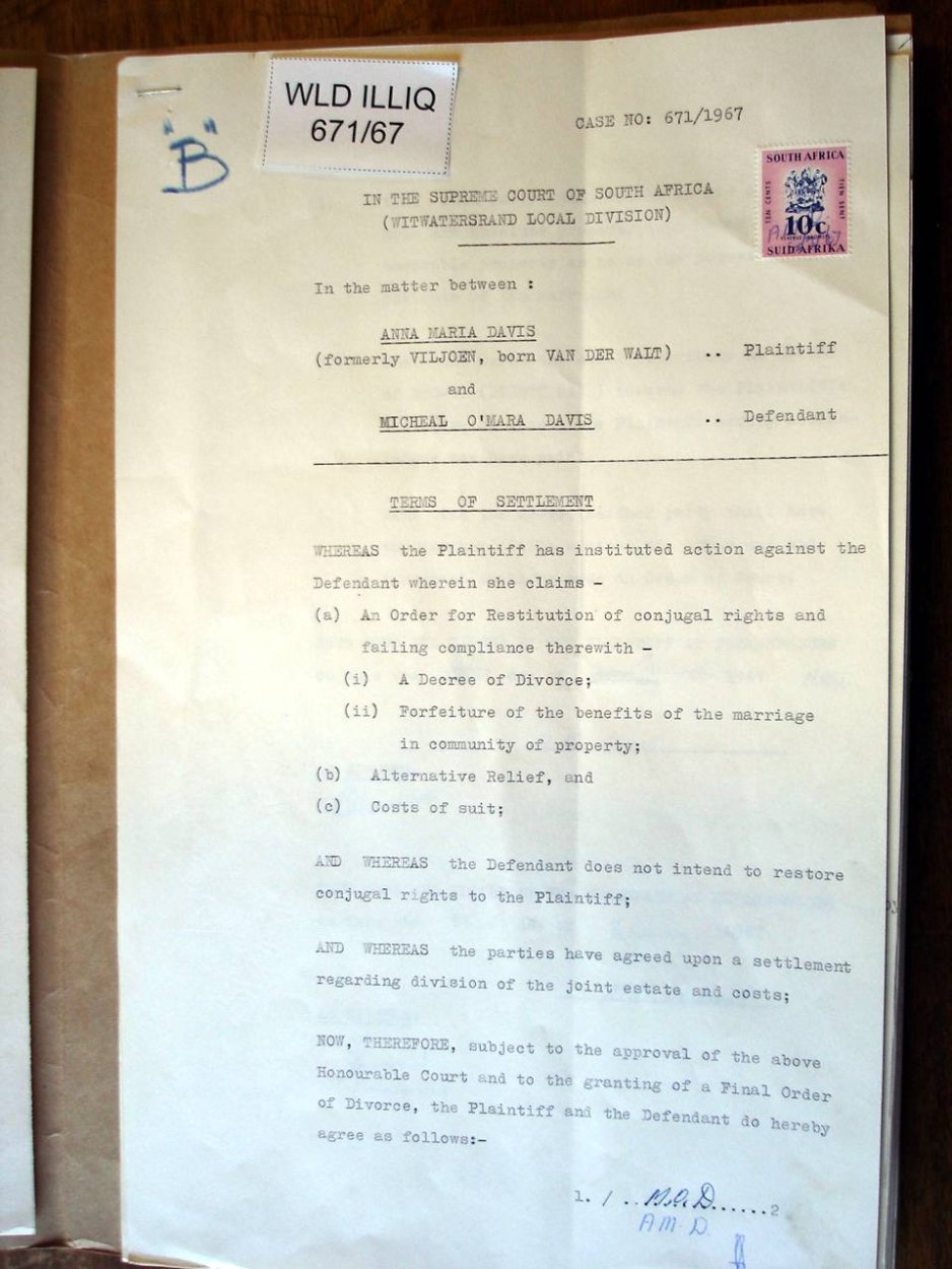 WLD 671-1967 VDWALT _VILJOEN_ - DAVIS a WLD 671-1967 VDWALT _VILJOEN_ - DAVIS a
