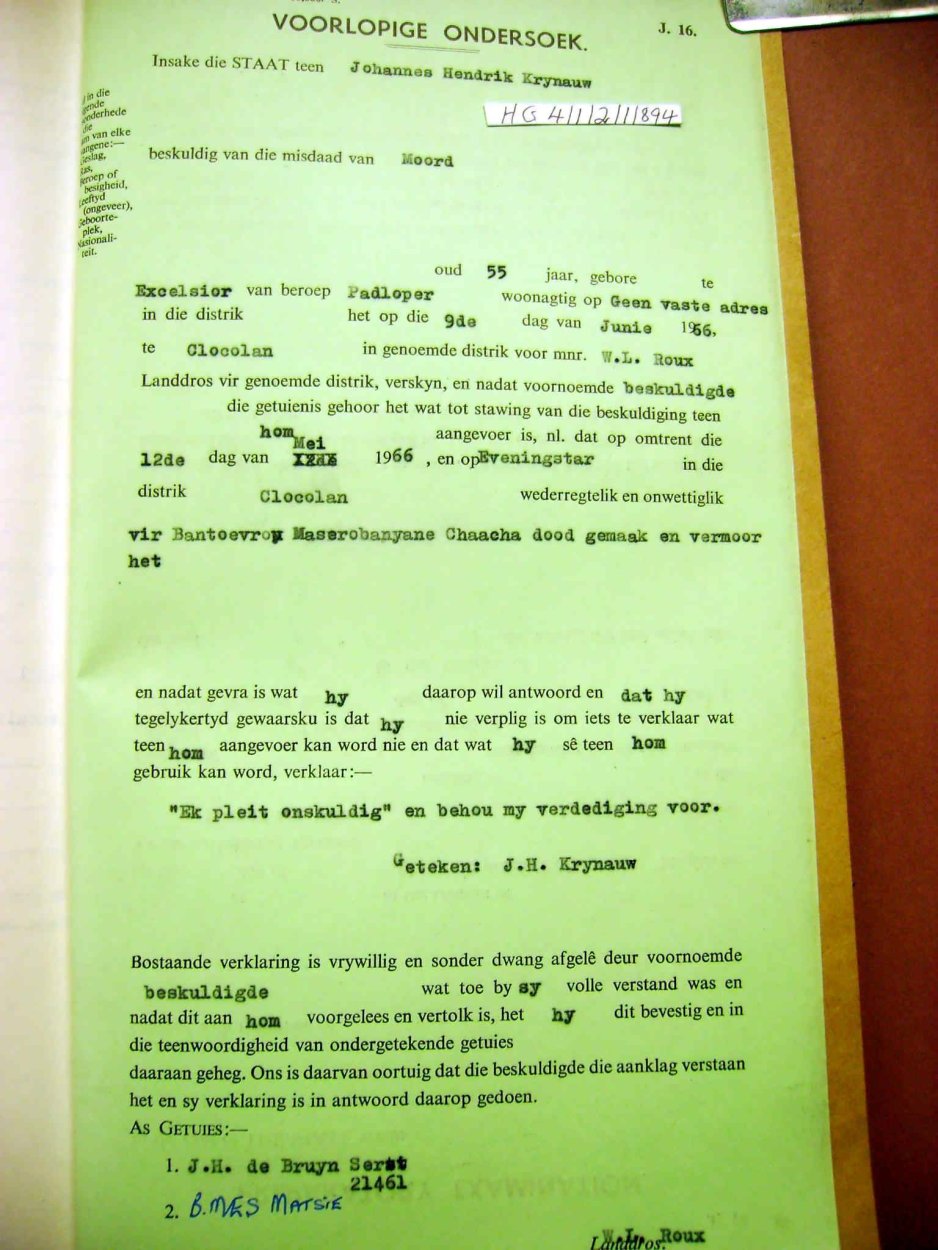 HG 4-1-2-1-894 KRYNAUW Johannes Hendrik _34 HG 4-1-2-1-894 KRYNAUW Johannes Hendrik _34