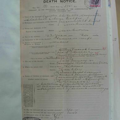 SLABBERT Cornelia Elizabeth Margaritha born OELOFSE died 29 January 1912